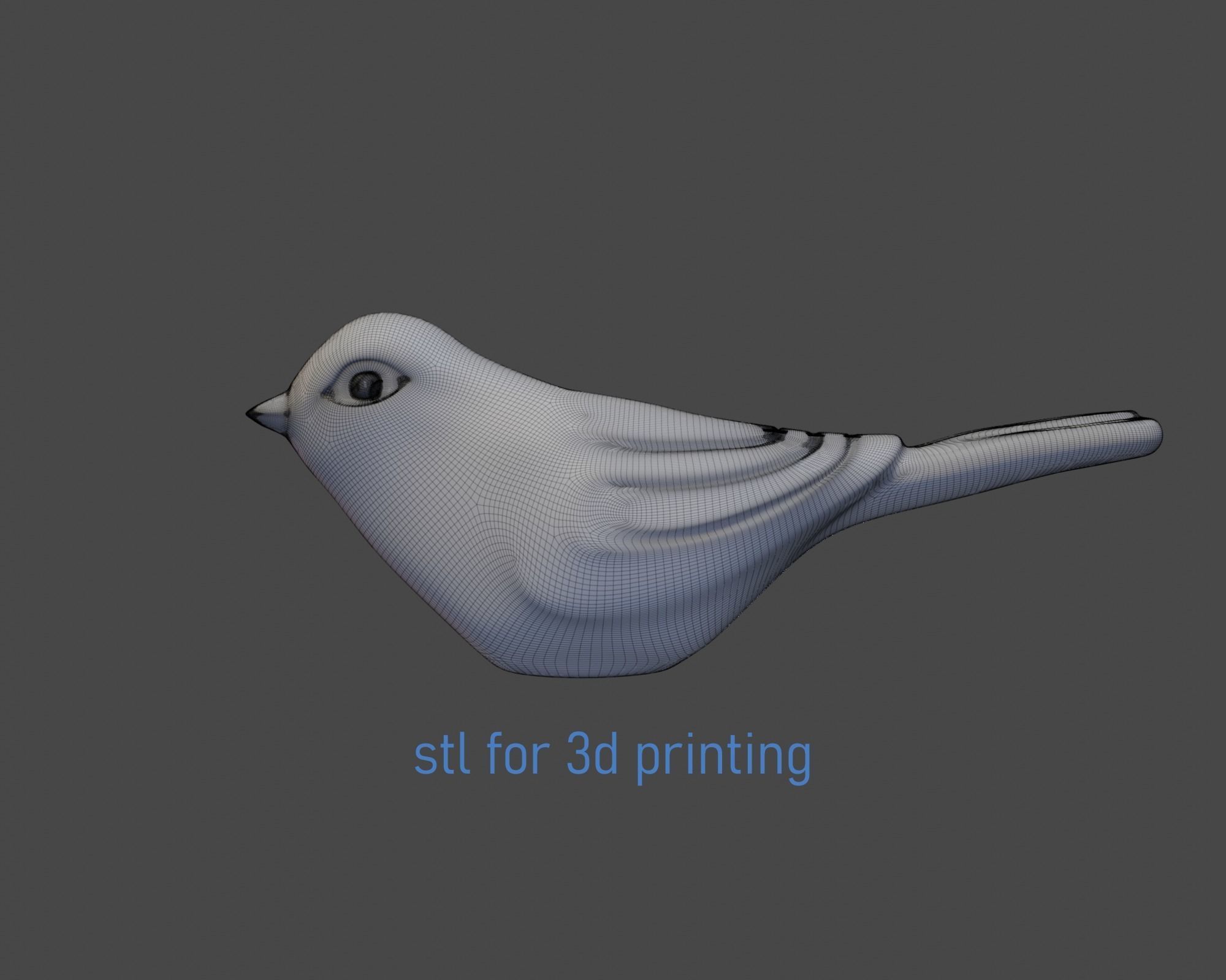 Ceramic bird for 3d print 3D print model_4