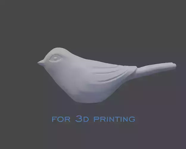 Ceramic bird for 3d print