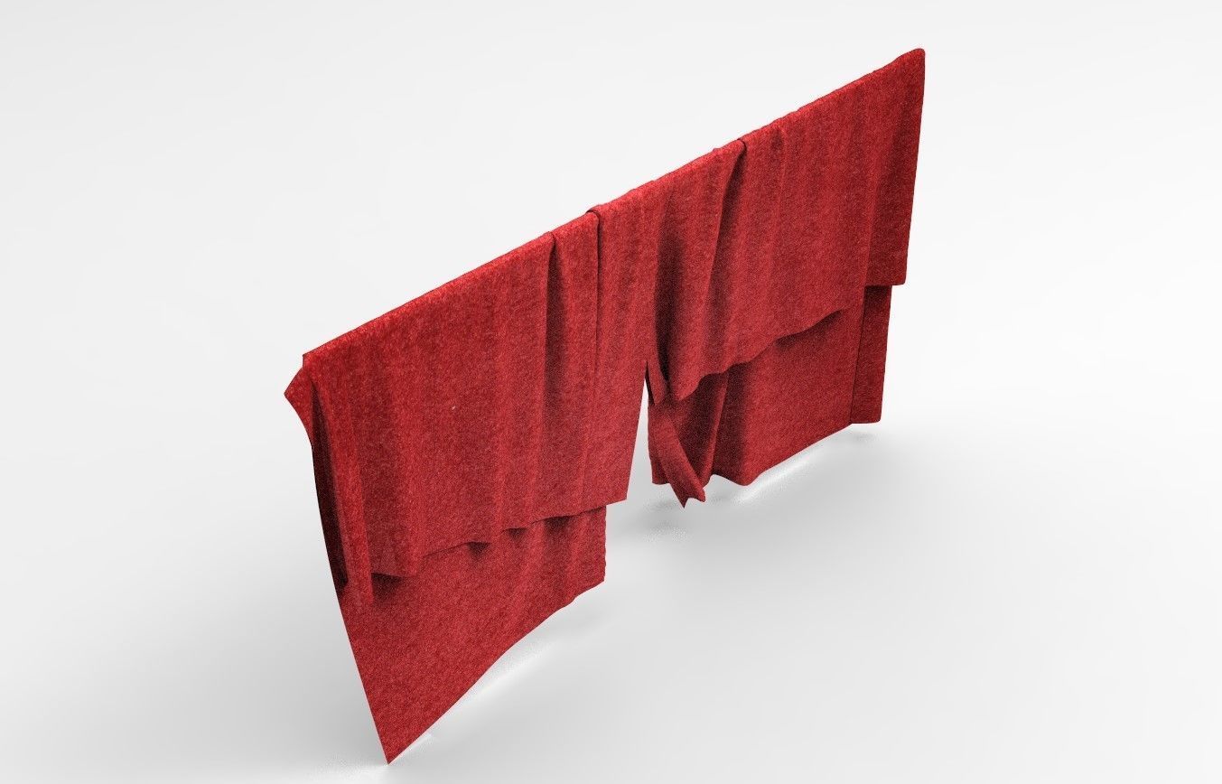 Set 7 in 1 Cloth 3 Low-poly 3D model_65