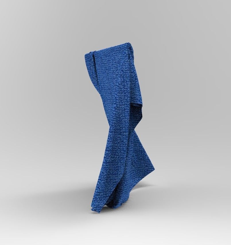 Set 5 in 1 Cloth 5 Low-poly 3D model_18