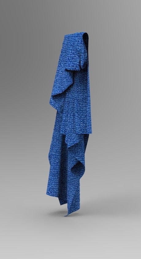 Set 5 in 1 Cloth 5 Low-poly 3D model_10