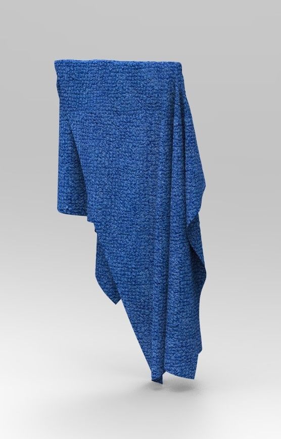 Set 5 in 1 Cloth 5 Low-poly 3D model_7