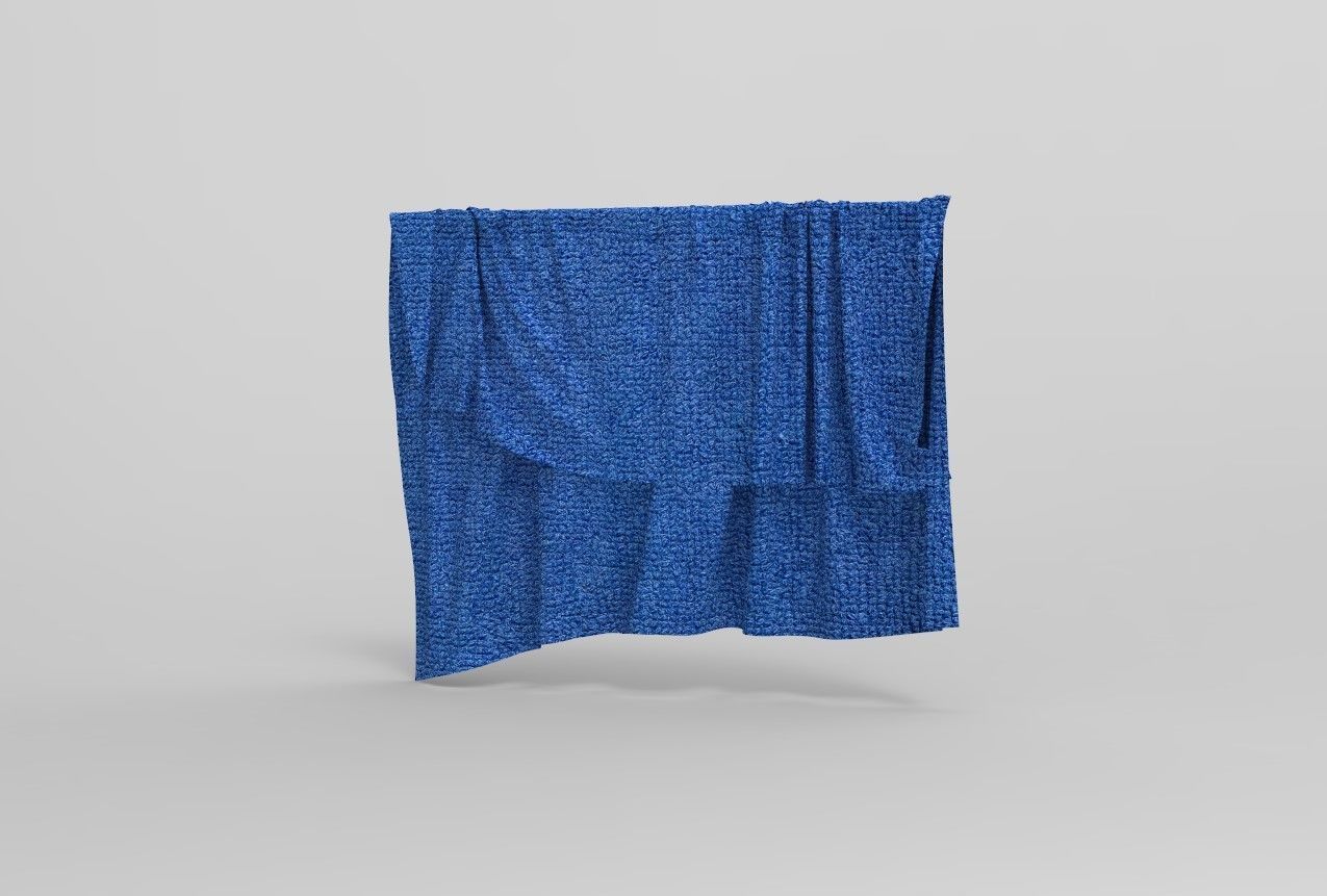 Set 5 in 1 Cloth 5 Low-poly 3D model_3