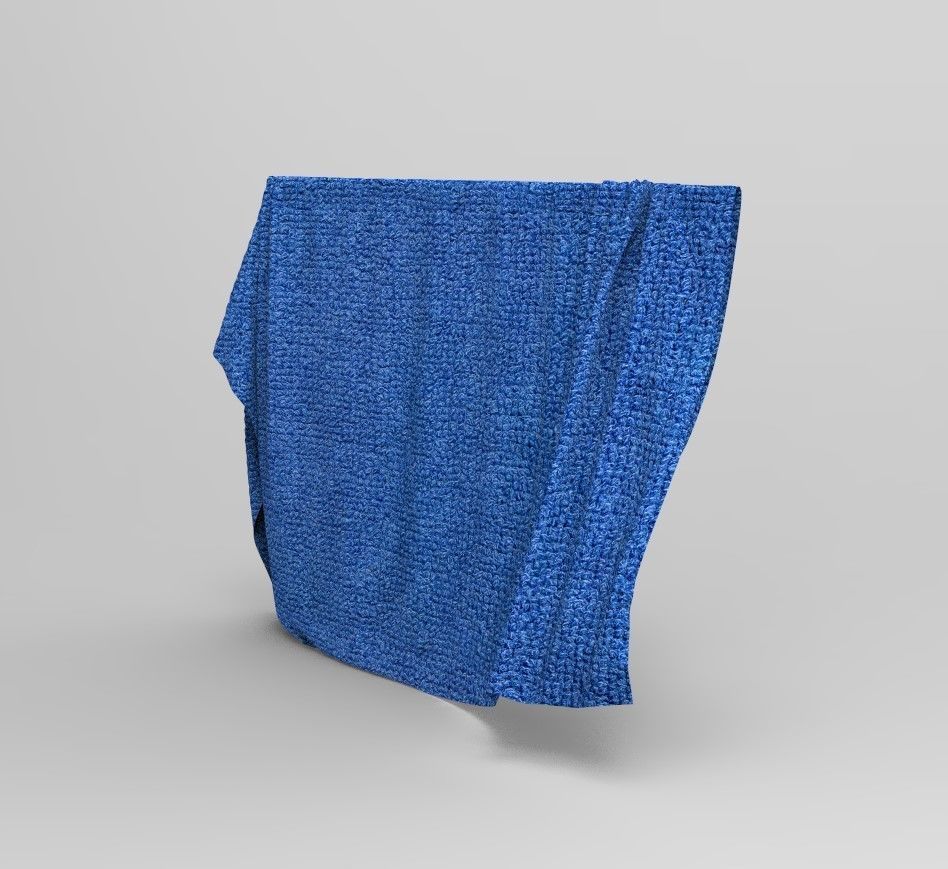 Set 5 in 1 Cloth 5 Low-poly 3D model_14