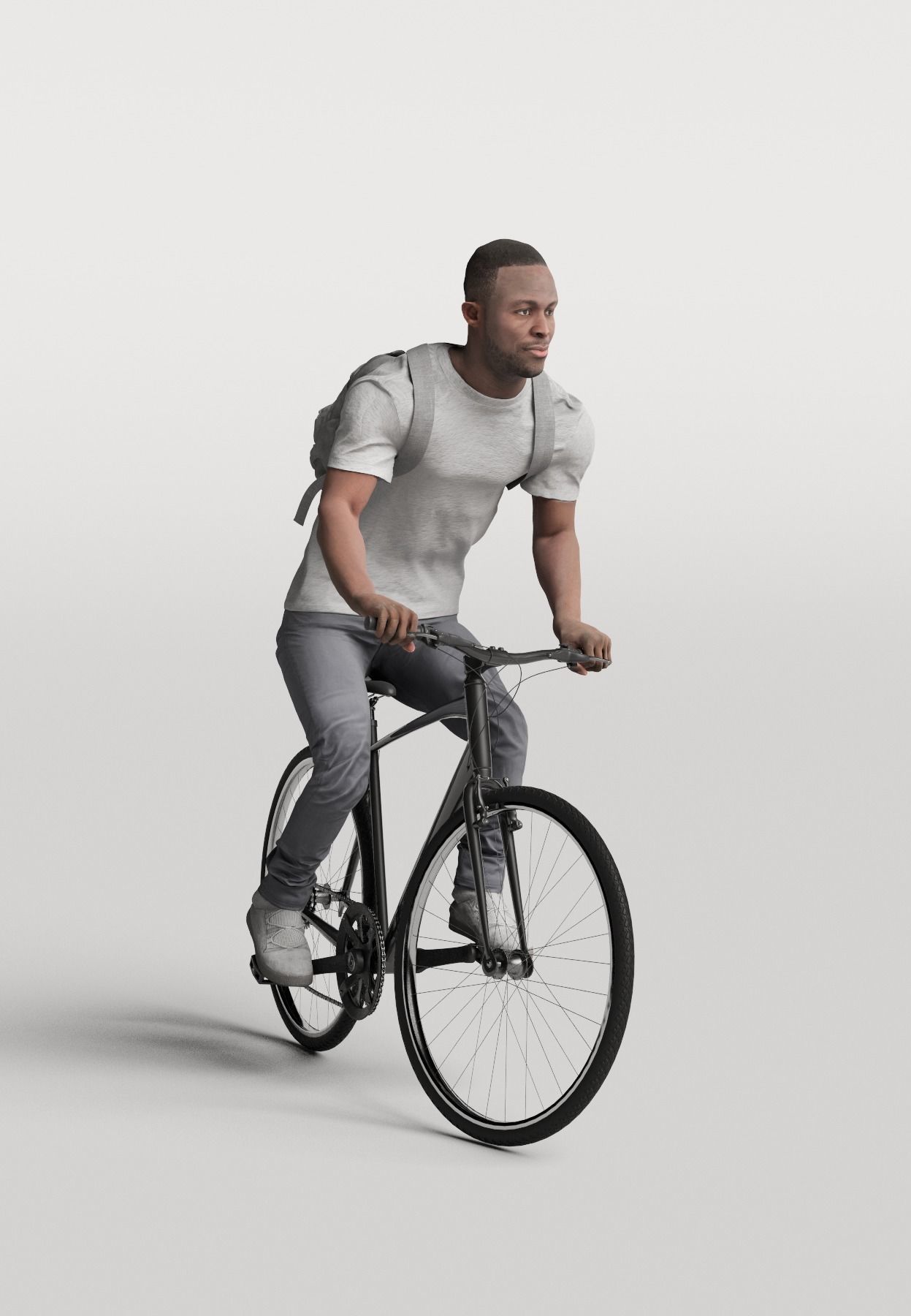 Humano 20-Collection 07 -  BIKES PEOPLE - 20x 3D models  3D model_15