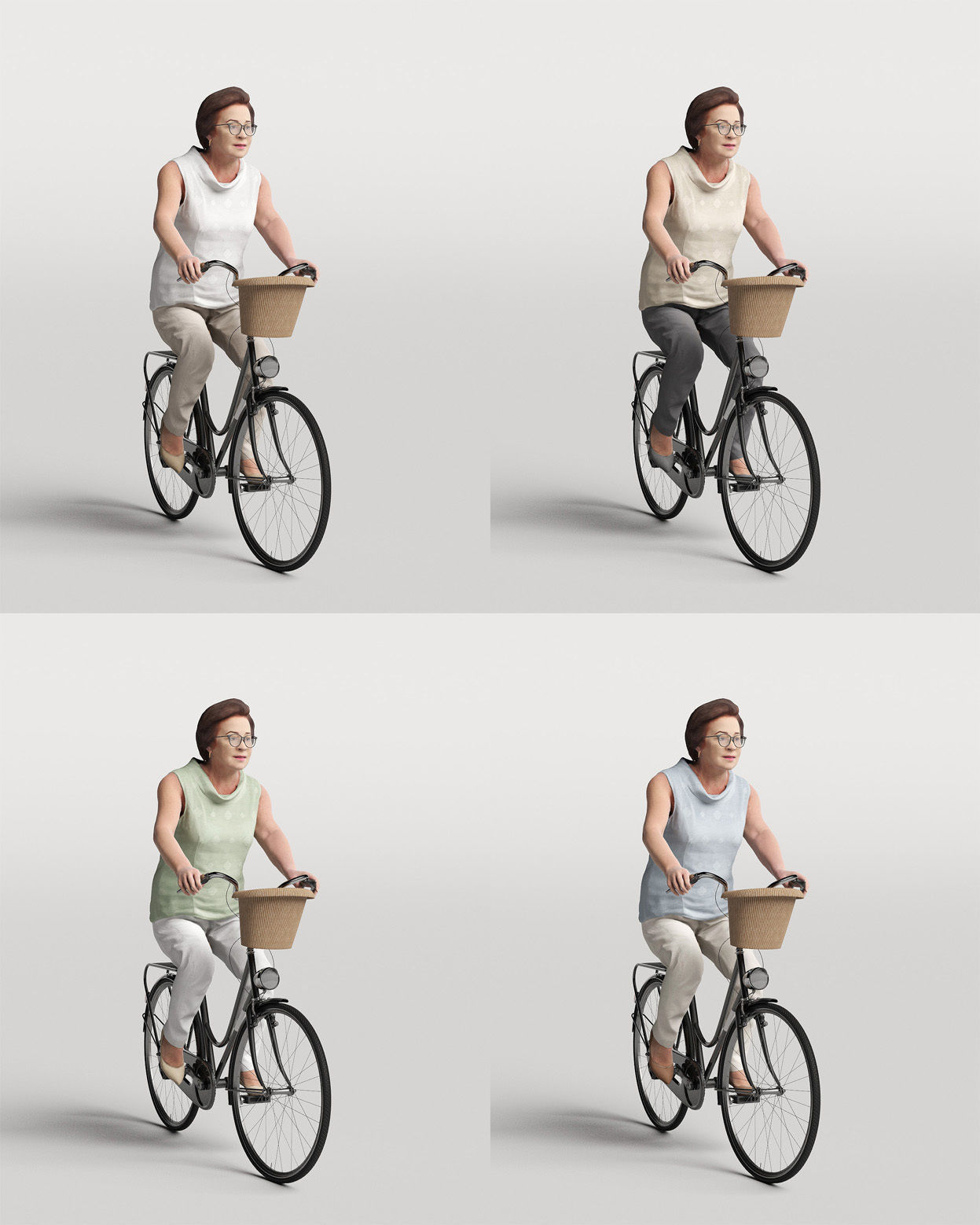 Humano 20-Collection 07 -  BIKES PEOPLE - 20x 3D models  3D model_25