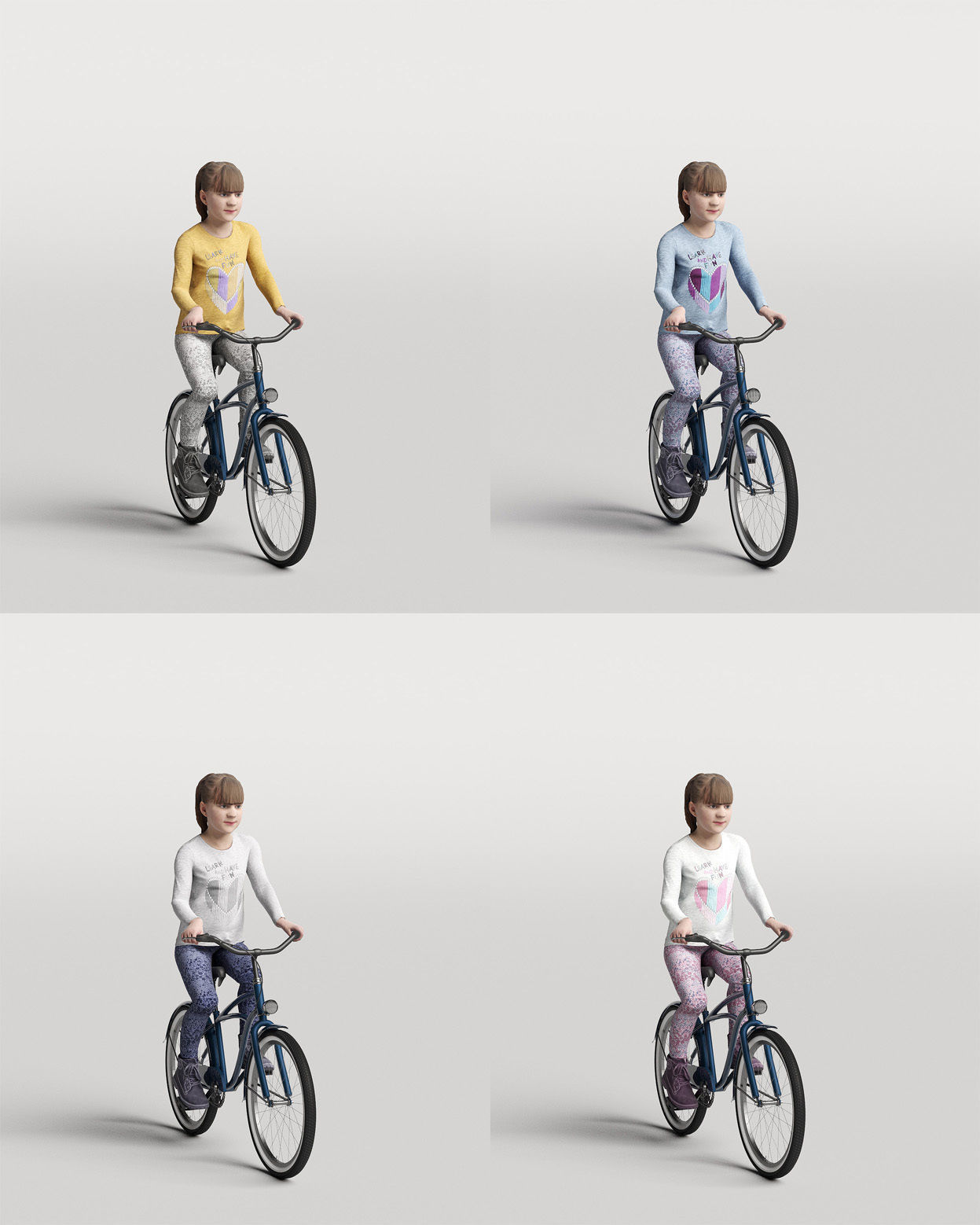 Humano 20-Collection 07 -  BIKES PEOPLE - 20x 3D models  3D model_27