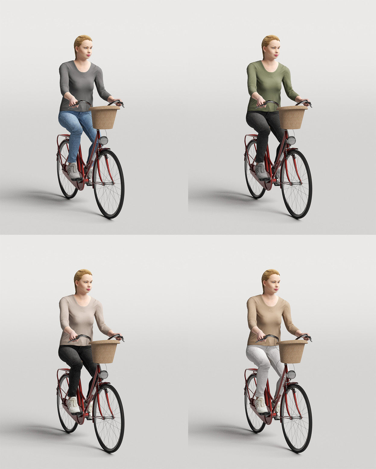 Humano 20-Collection 07 -  BIKES PEOPLE - 20x 3D models  3D model_21