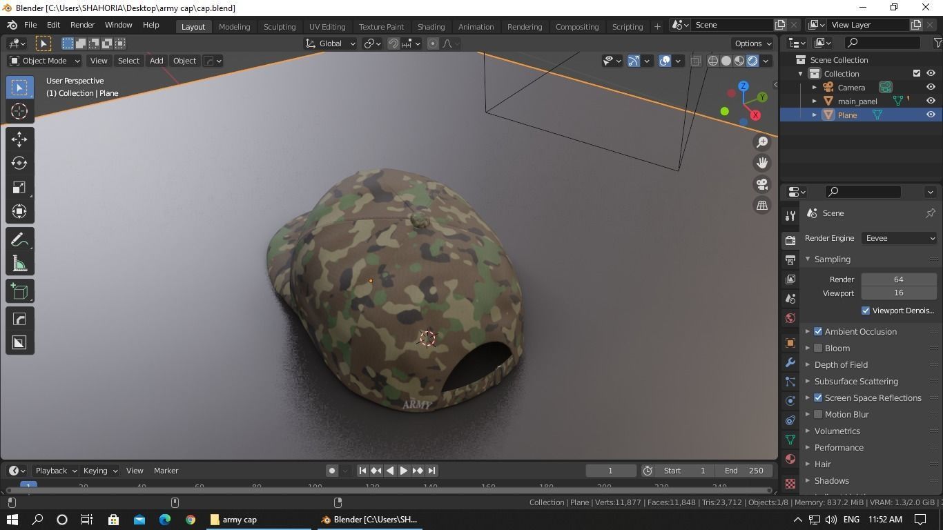 Cap-Hat 3D model_25