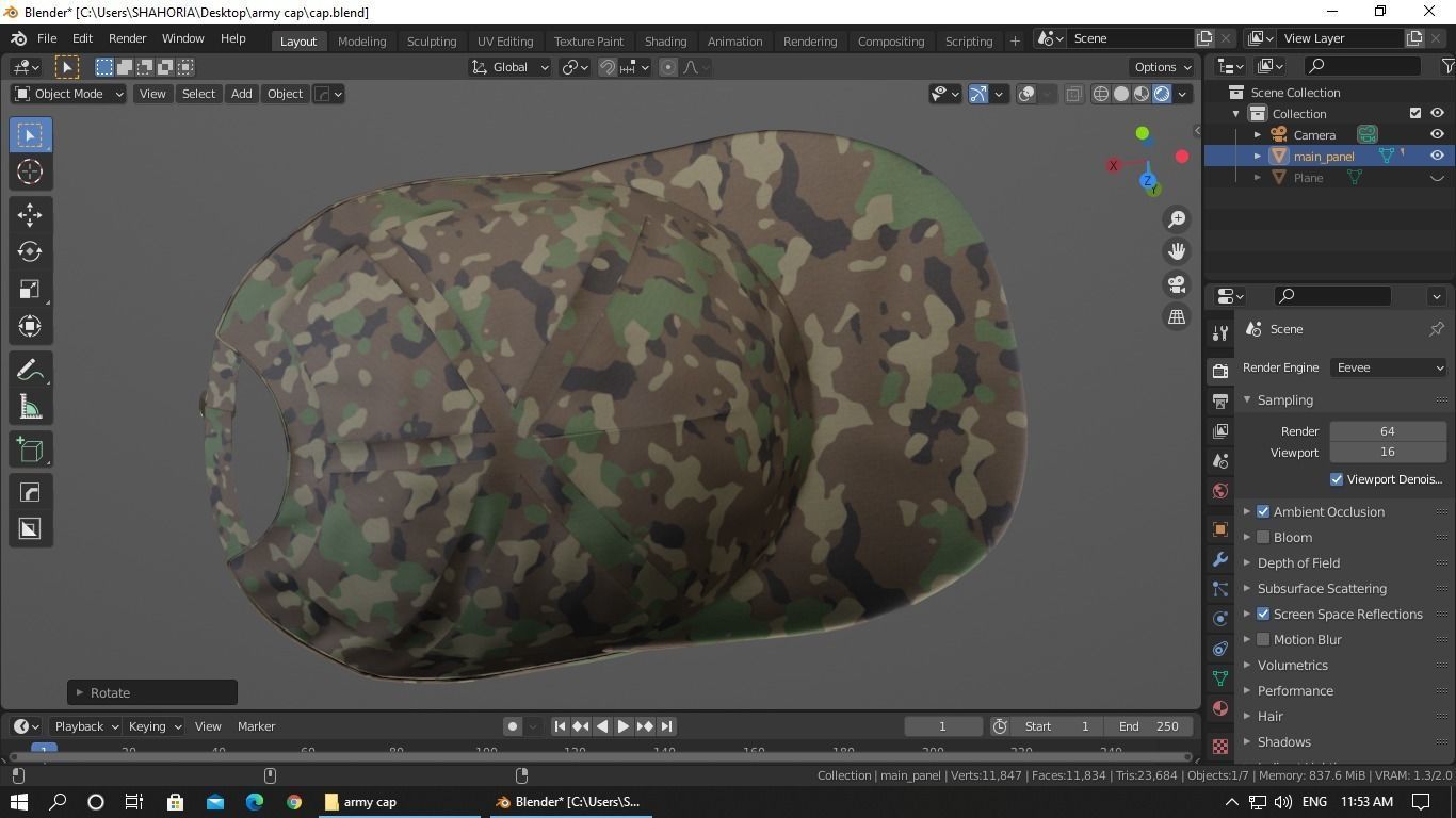 Cap-Hat 3D model_28