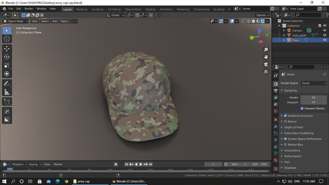 Cap-Hat 3D model_26