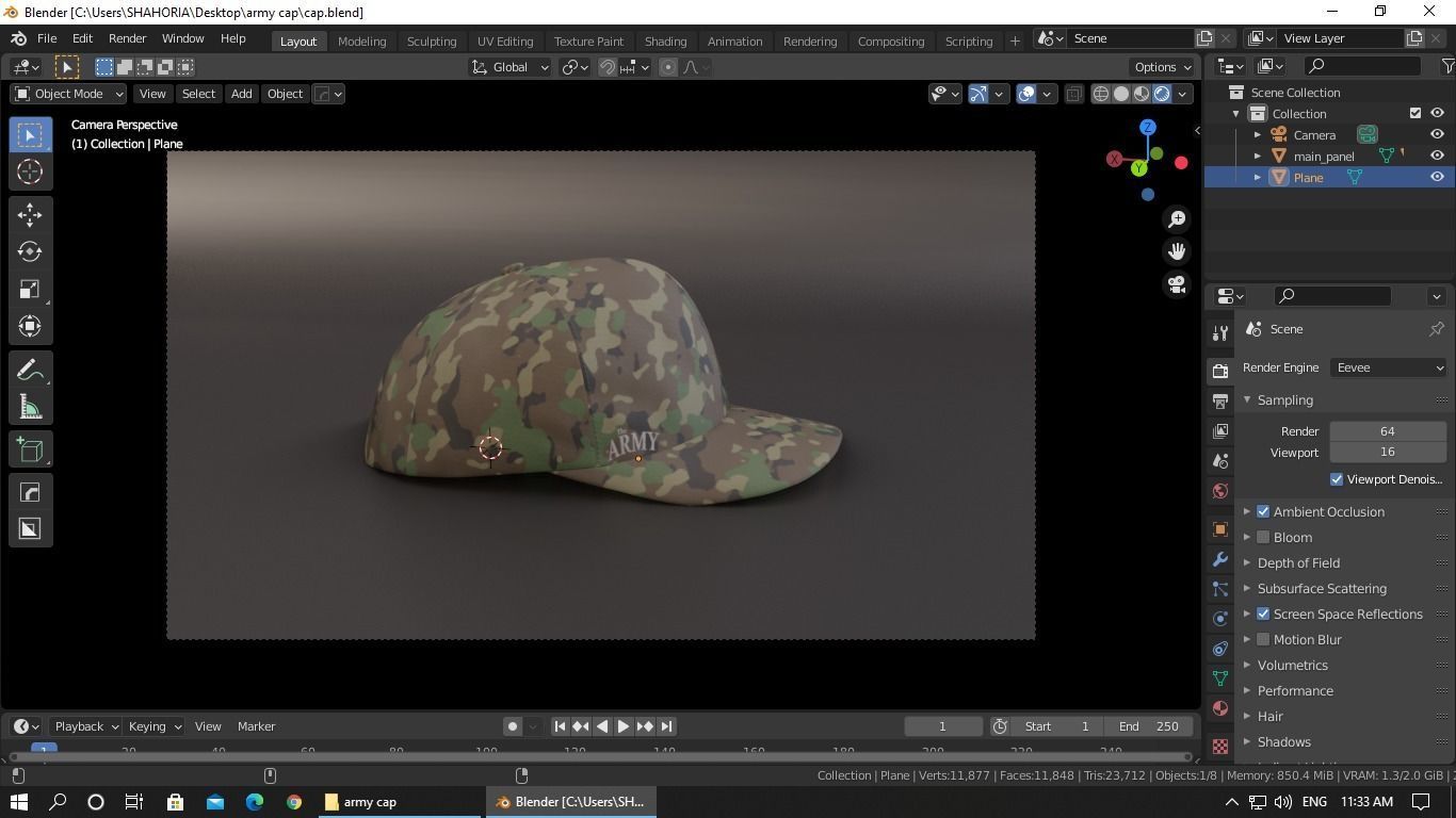 Cap-Hat 3D model_23