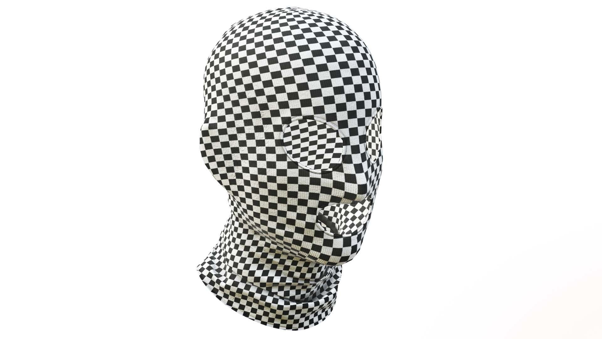 Balaclava mask Low-poly 3D model_11