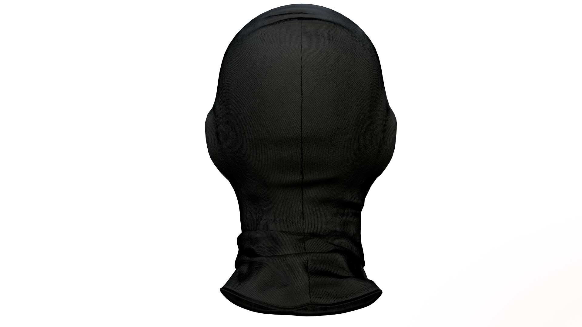 Balaclava mask Low-poly 3D model_6
