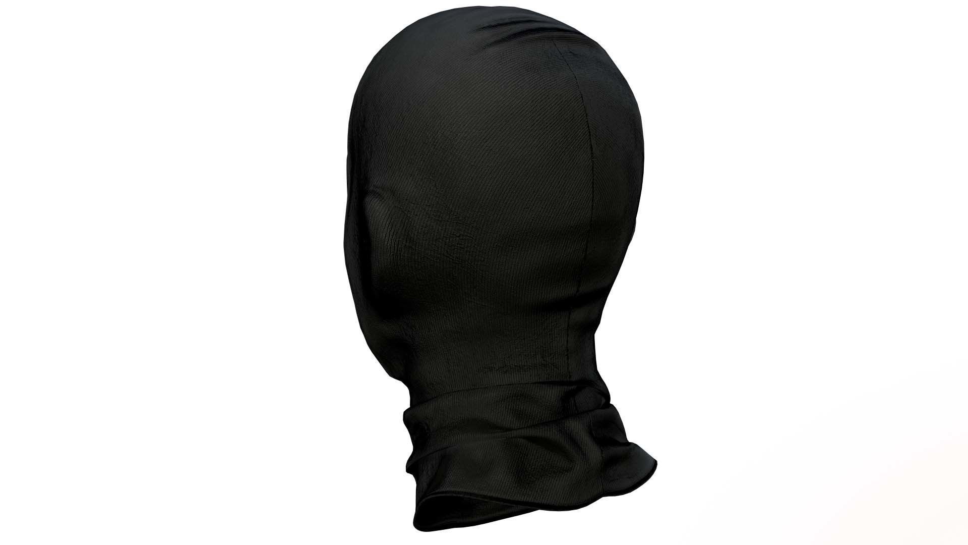 Balaclava mask Low-poly 3D model_5