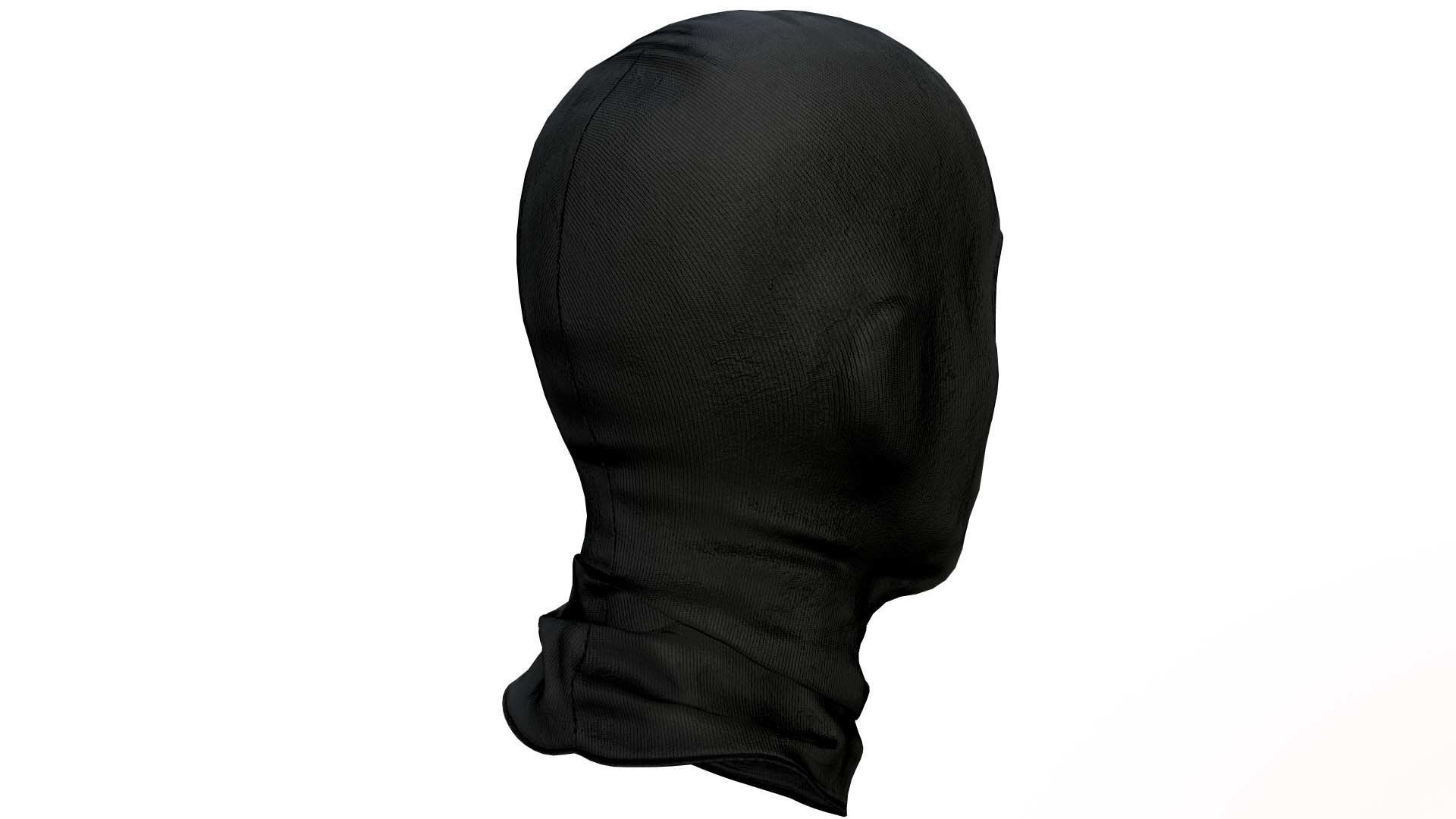 Balaclava mask Low-poly 3D model_7