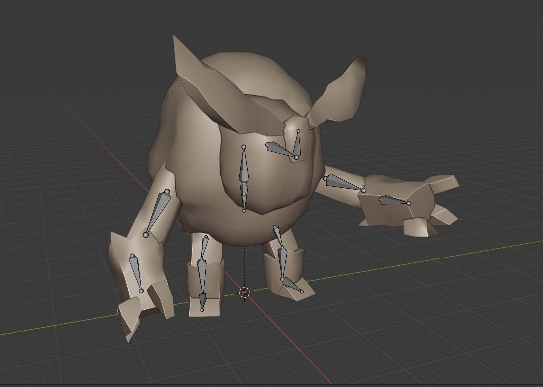 Low Poly Ancient Treant Rigged and Game Ready Low-poly 3D model_15