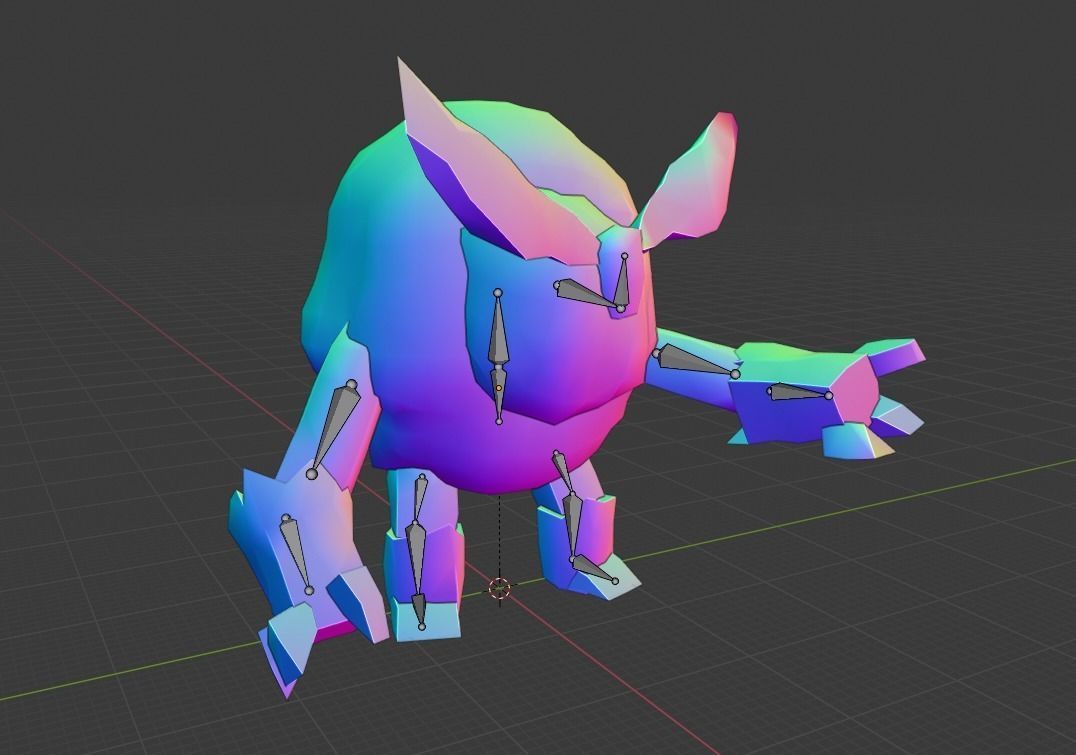 Low Poly Ancient Treant Rigged and Game Ready Low-poly 3D model_14