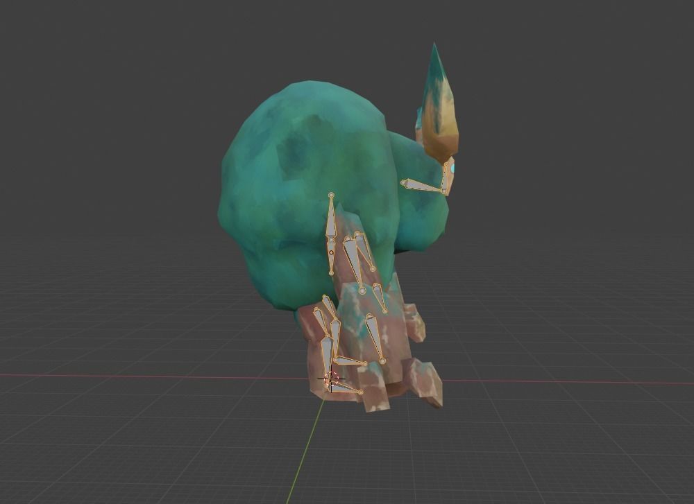 Low Poly Ancient Treant Rigged and Game Ready Low-poly 3D model_8
