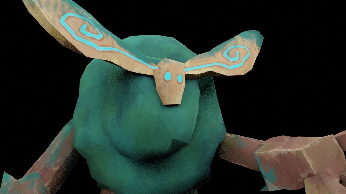 Low Poly Ancient Treant Rigged and Game Ready Low-poly 3D model_11