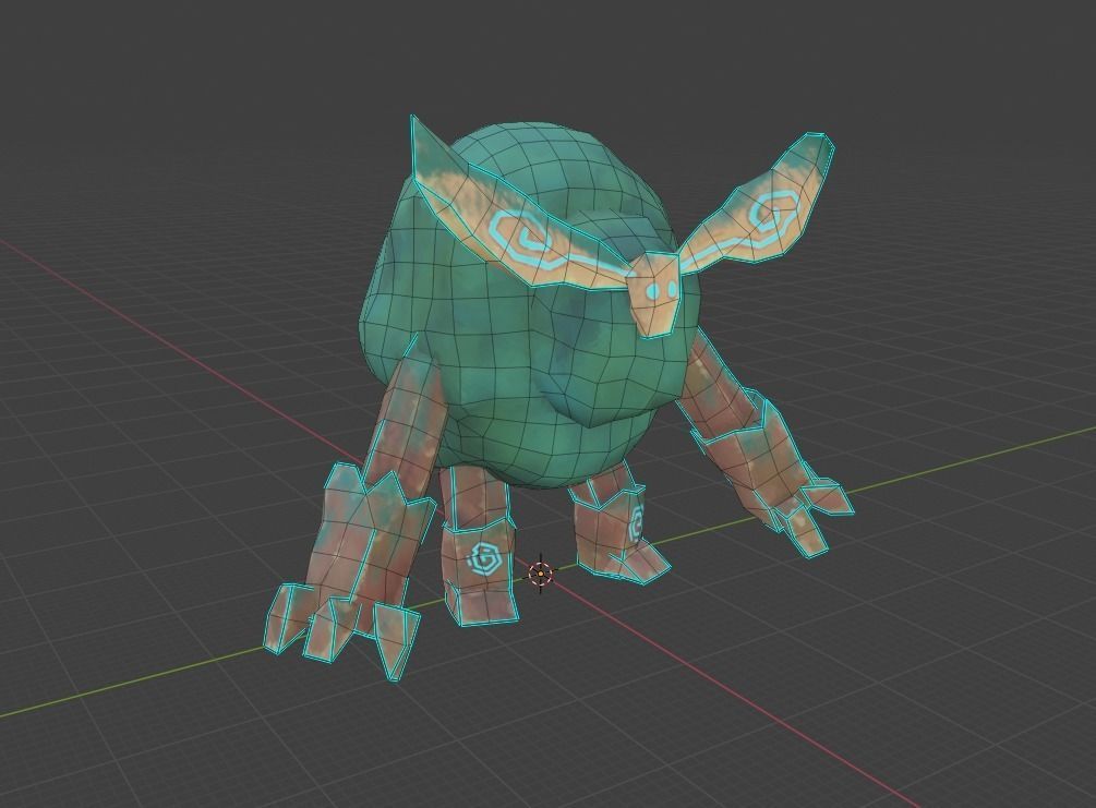 Low Poly Ancient Treant Rigged and Game Ready Low-poly 3D model_18