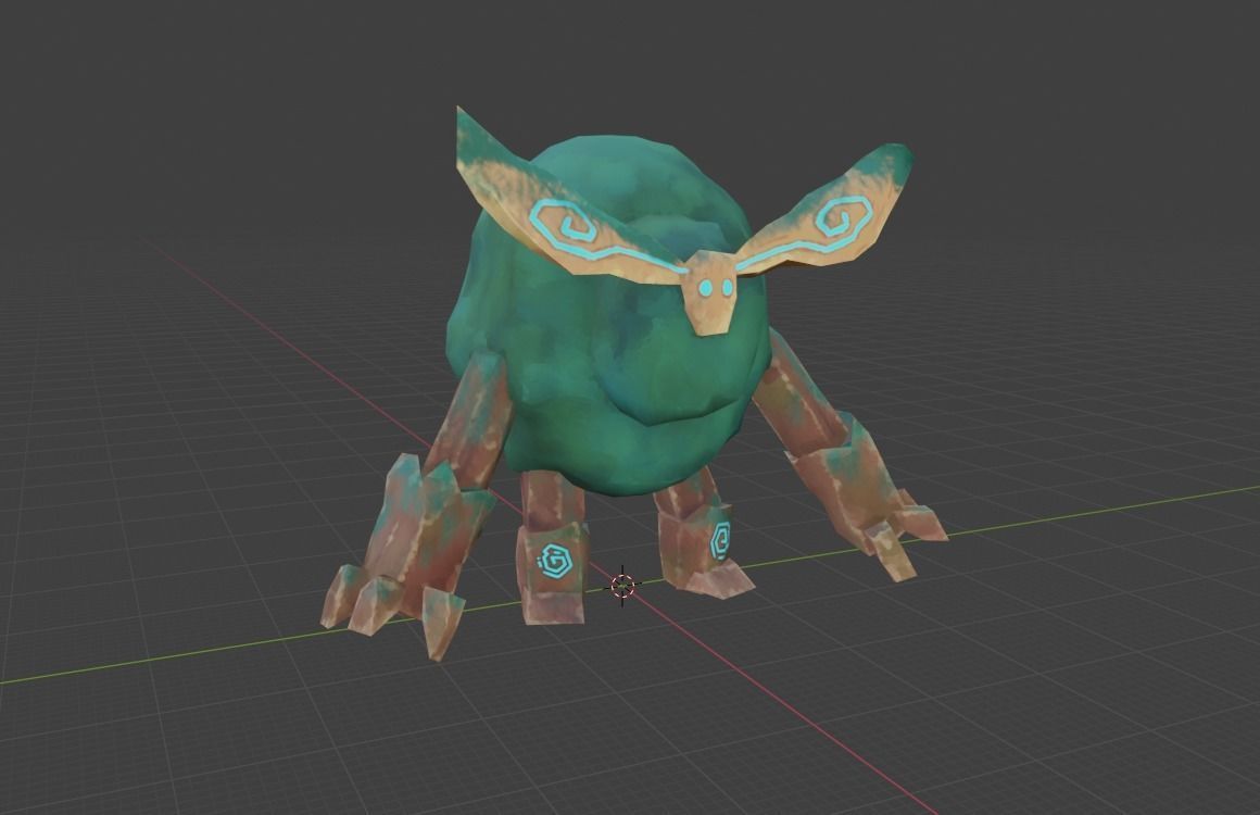 Low Poly Ancient Treant Rigged and Game Ready Low-poly 3D model_1