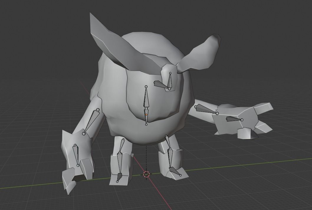 Low Poly Ancient Treant Rigged and Game Ready Low-poly 3D model_13