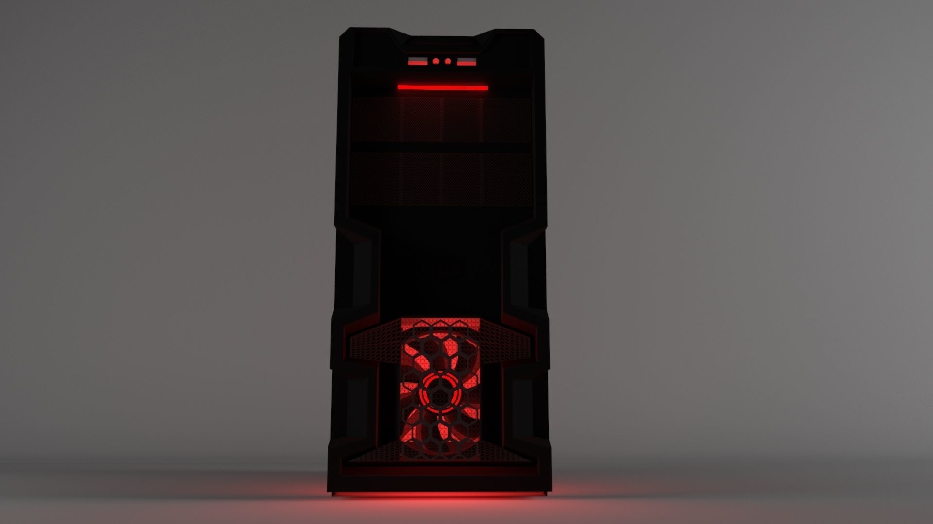 Cooler master Mid Tower Gaming Cabinet  3D model_3