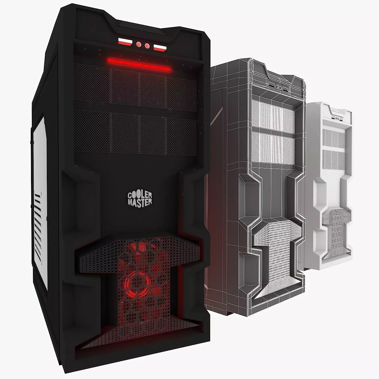 Cooler master Mid Tower Gaming Cabinet  3D model_0