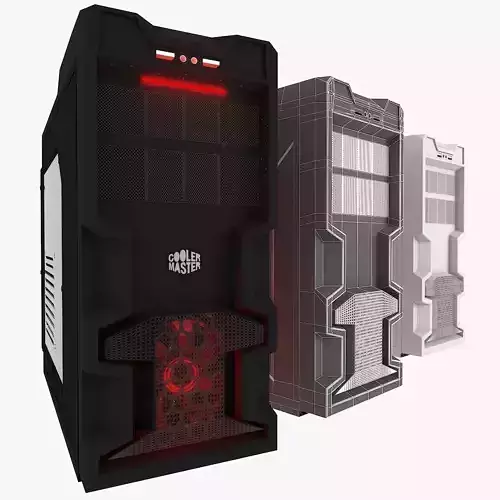 Cooler master Mid Tower Gaming Cabinet  3D model