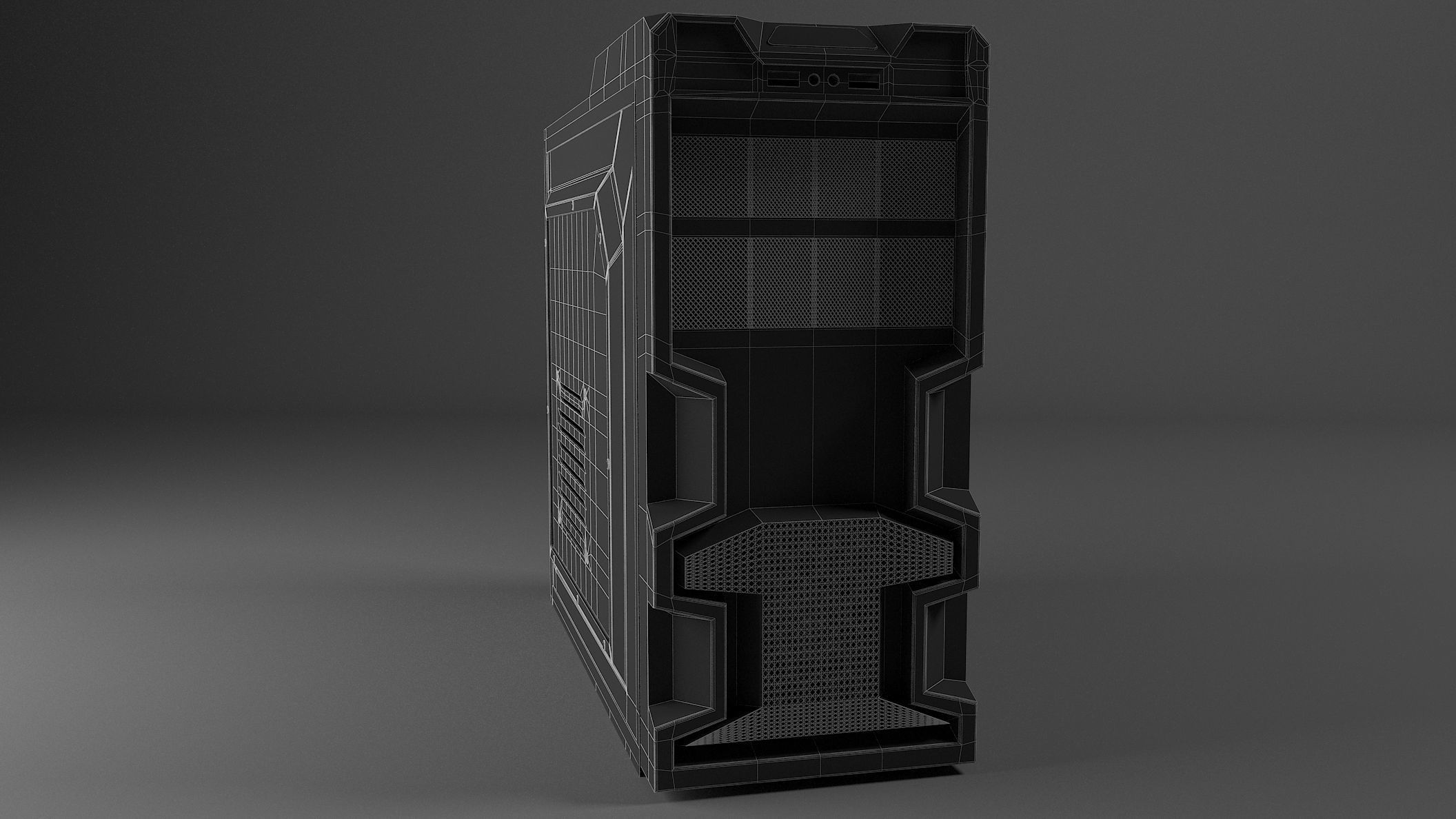 Cooler master Mid Tower Gaming Cabinet  3D model_7
