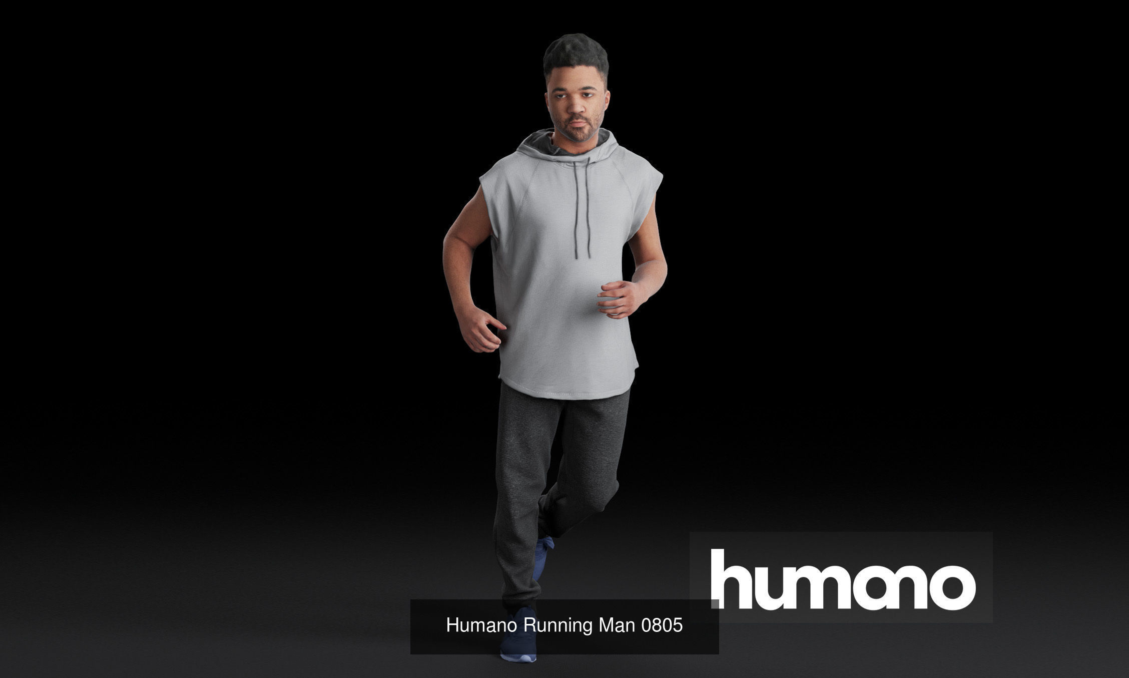 Humano 5-PACK - PEOPLE - SPORT JOGGING BIKING - 5x 3d models 08B 3D Model Collection_6