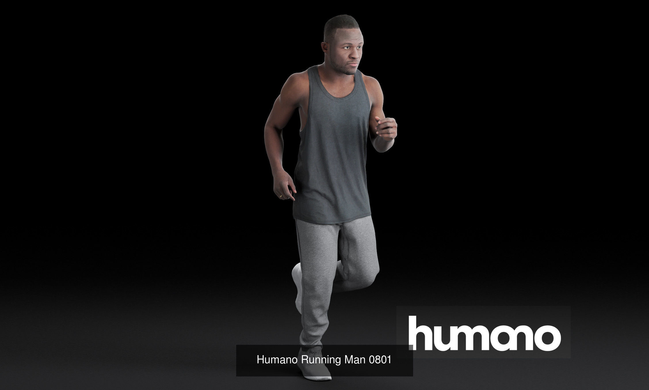 Humano 5-PACK - PEOPLE - SPORT JOGGING BIKING - 5x 3d models 08B 3D Model Collection_2