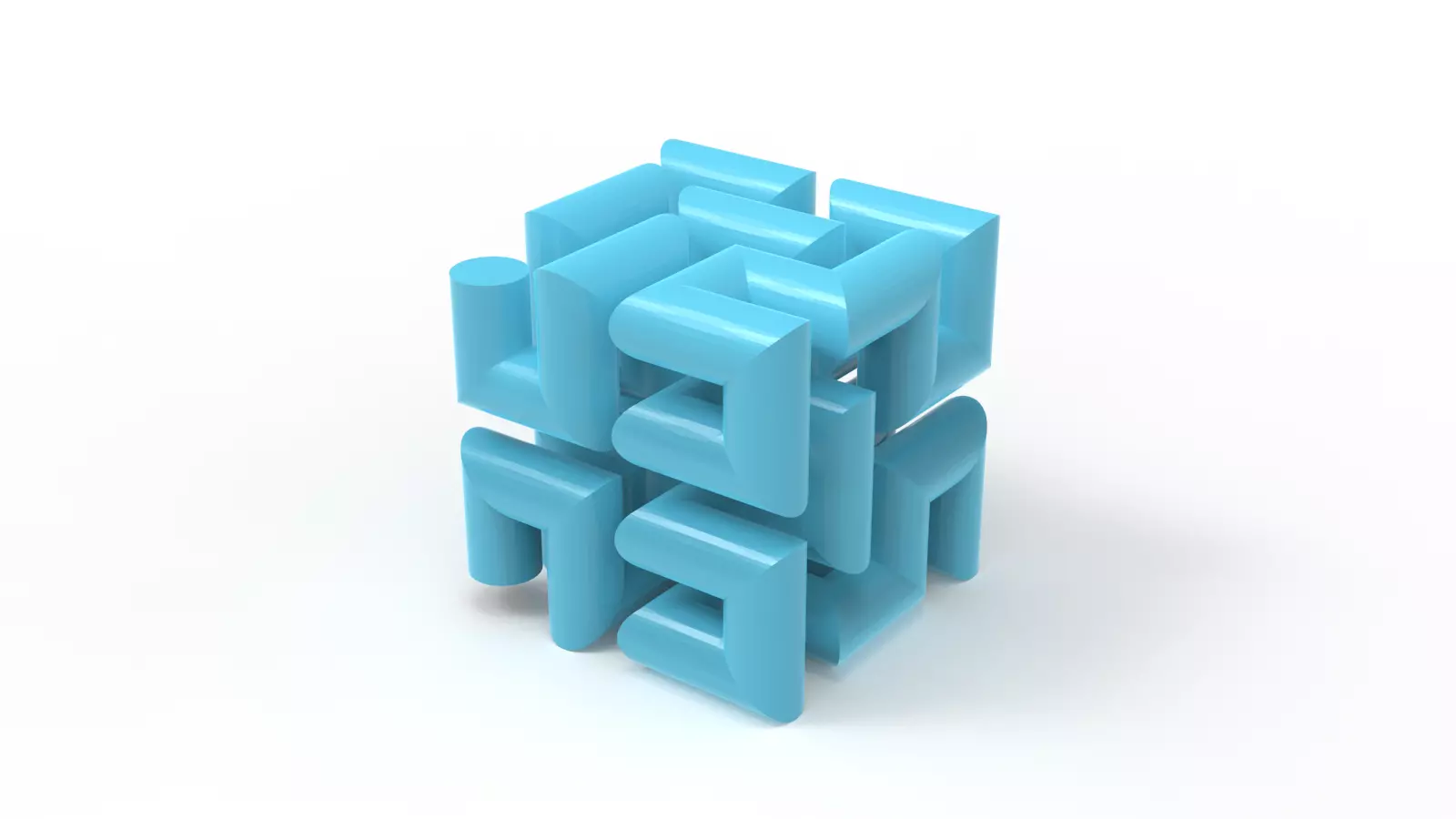 Hilbert Cube 3D print model_0