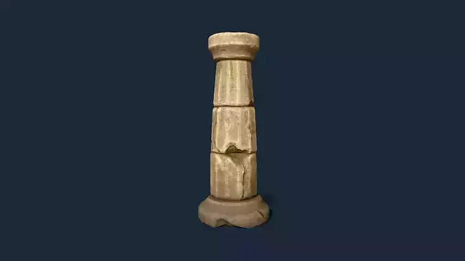 Ancient damaged pillar