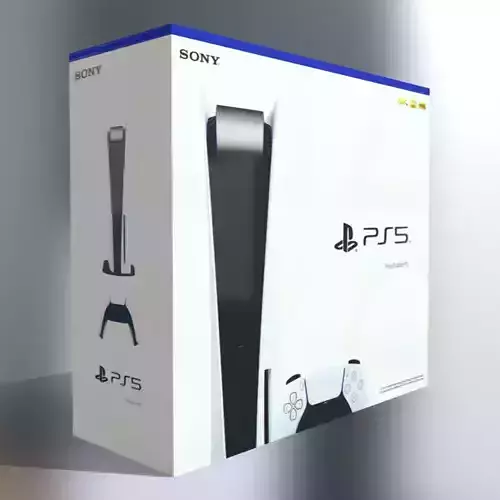 PS5 Box - Accurate scale Free 3D model