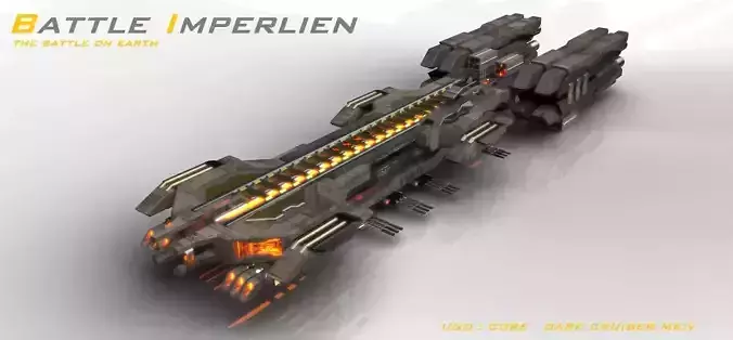 Core Dark Cruiser Model Space Ship