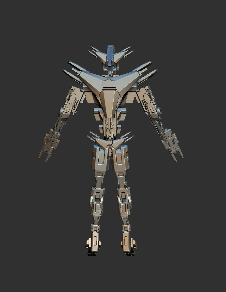 Robot kit one Low-poly 3D model_1