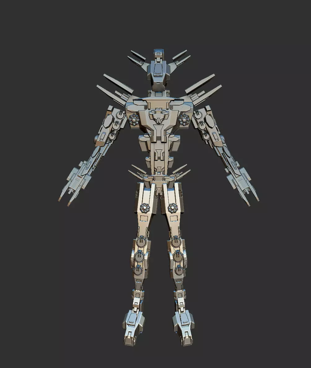 Robot kit one Low-poly 3D model_0