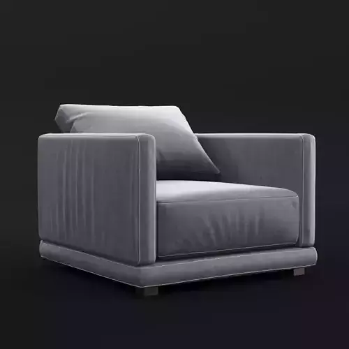 Modern fabric chair 3D model