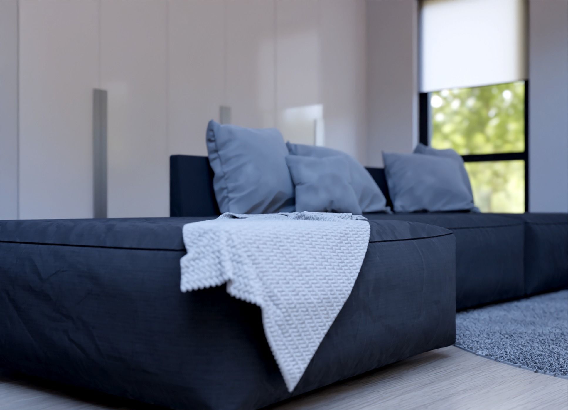 Modern Interior- Living Room and Kitchen 3D model_5