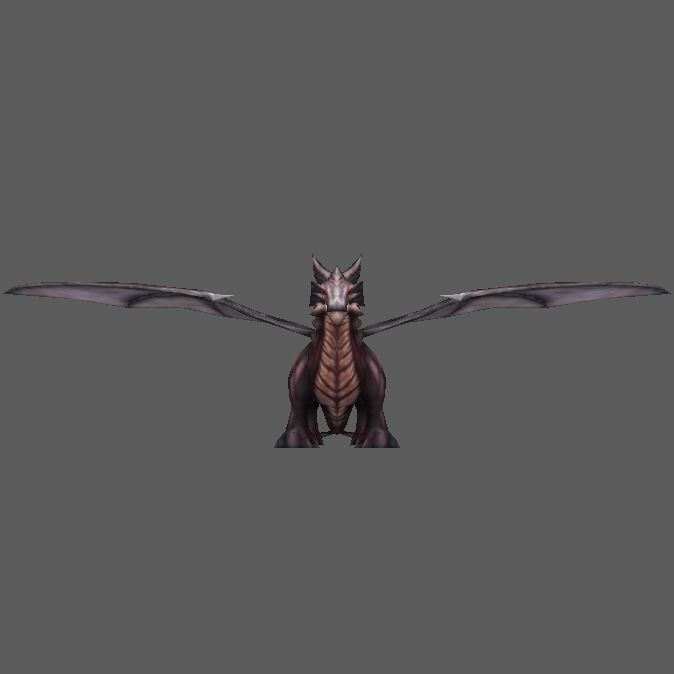 Dragon Low-poly 3D model_1