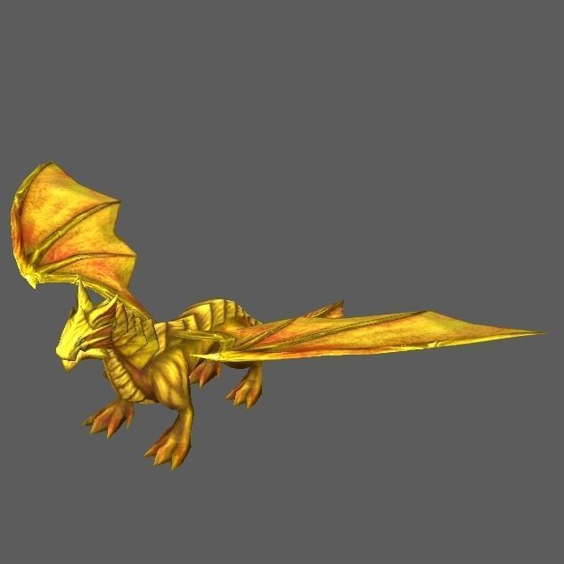 Dragon Low-poly 3D model_8