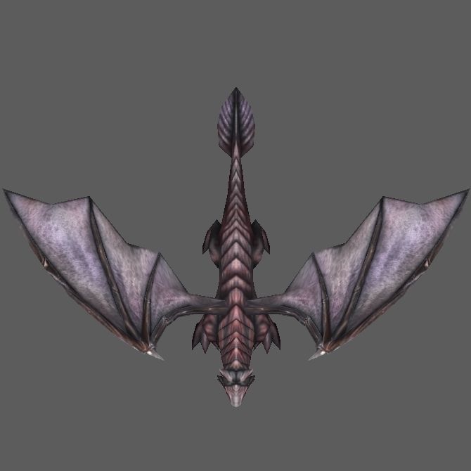 Dragon Low-poly 3D model_3