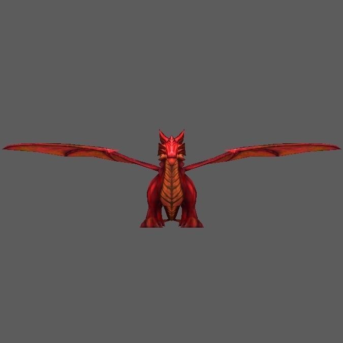Dragon Low-poly 3D model_17