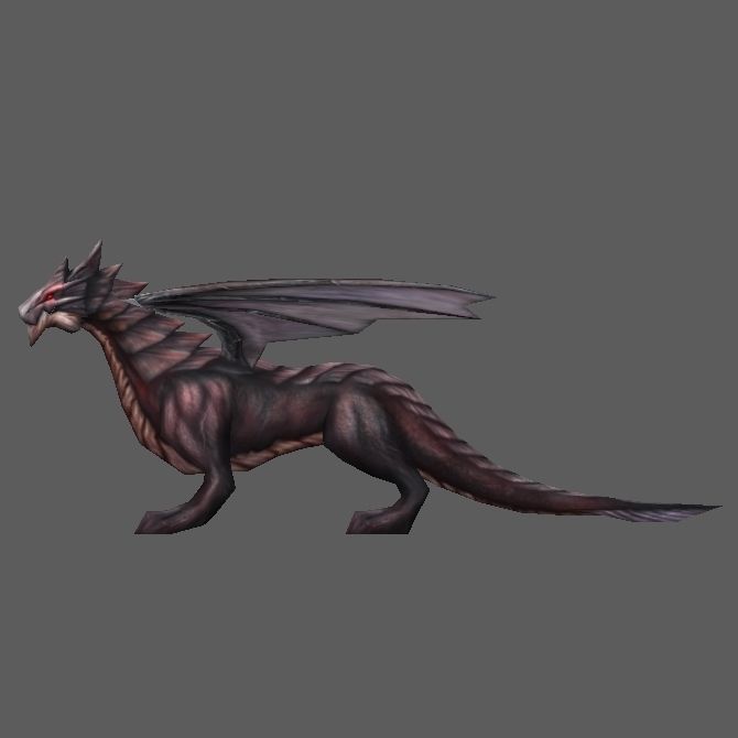 Dragon Low-poly 3D model_2