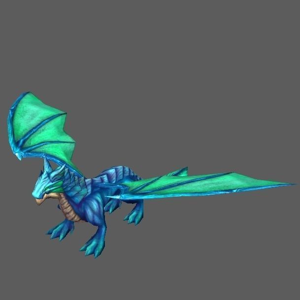 Dragon Low-poly 3D model_4