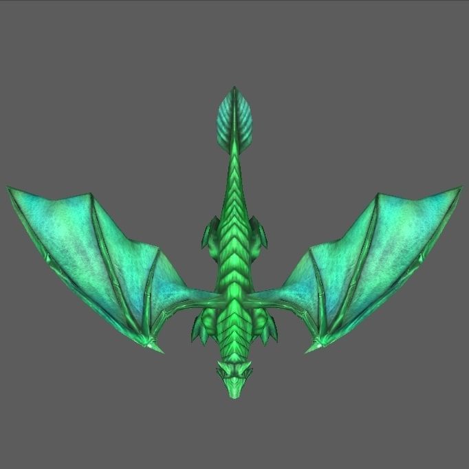 Dragon Low-poly 3D model_15