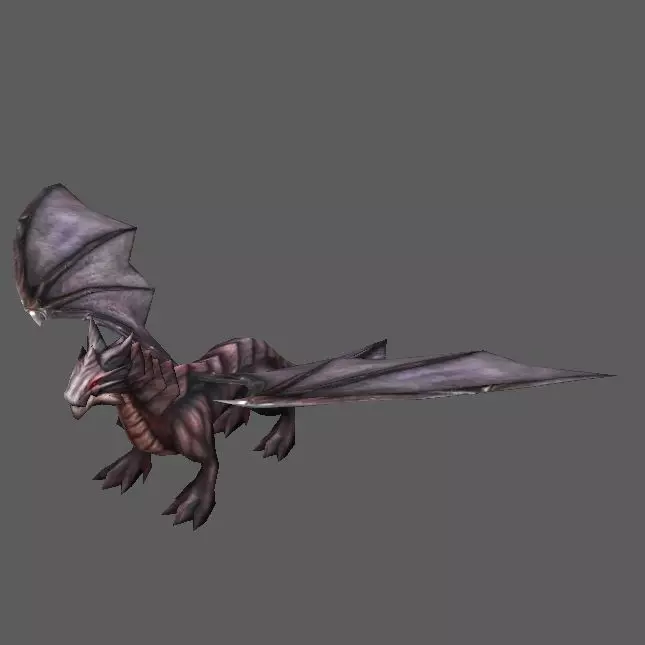 Dragon Low-poly 3D model_0
