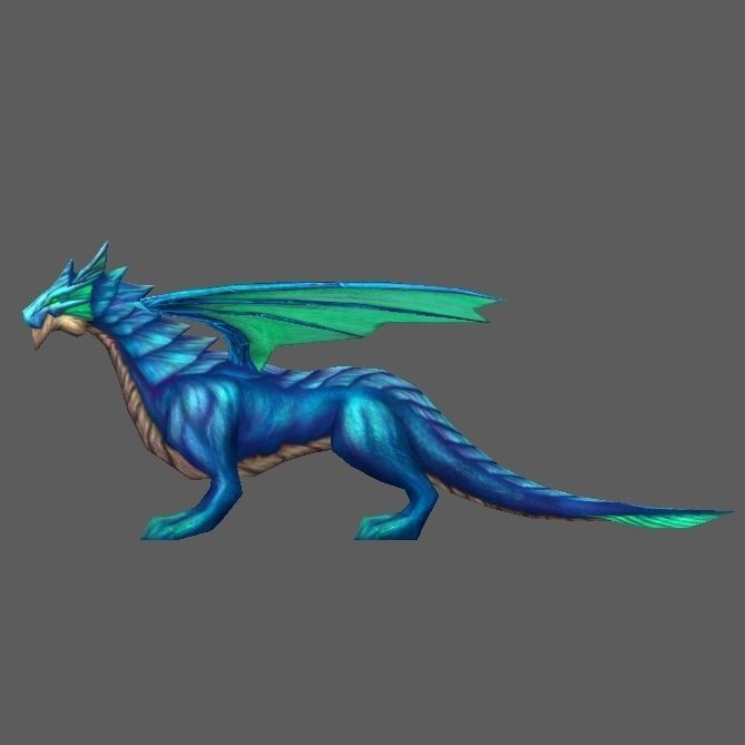 Dragon Low-poly 3D model_6